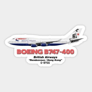 Boeing B747-400 - British Airways "Rendezvous / Hong Kong" Sticker